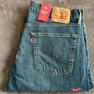 Levi's 527 Slim Bootcut Jeans in Blue Denim